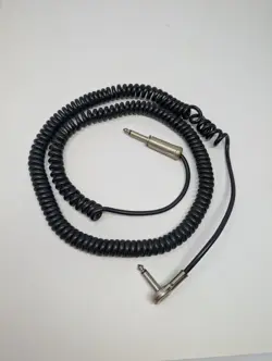 VINTAGE 60S 70S FENDER? COIL GUITAR CABLE BLACK 10FT