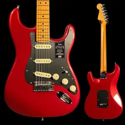 FENDER AMERICAN ULTRA II STRATOCASTER ELECTRIC GUITAR - SINISTER RED - USED