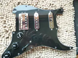 GENUINE FENDER STRATOCASTER HSS LOADED UPGRADED PICKGUARD ALNICO V PICKUPS
