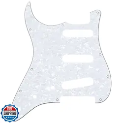 MUSICLILY LEFT HAND 11 HOLES SSS PICKGUARD SCRATCH PLATE FOR FENDER STANDARD