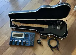 UPGRADED FENDER ROLAND-READY STRAT WITH ROLAND GR55 GUITAR SYNTH AND HARD CASE.