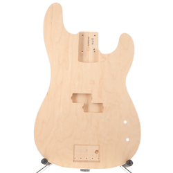 UNFINISHED P BASS PRECISION BASS BODY BASSWOOD AERODYNE STYLE W/BINDING 3LB 12OZ