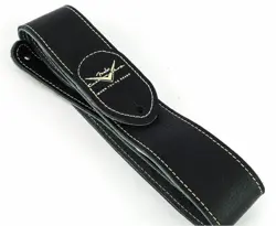 STRAP FENDER USA CUSTOM SHOP - JEFF BECK - LEATHER - BLACK - GUITAR - BASS