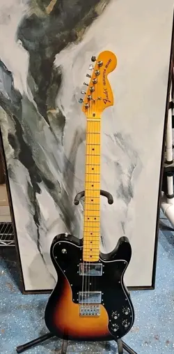 FENDER AMERICAN TELECASTER DELUXE ELECTRIC GUITAR, 3-COLOR SUNBURST FINISH