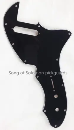 GUITAR PARTS FOR US TELECASTER THINLINE TELE 69 GUITAR PICKGUARD , 1 PLY BLACK