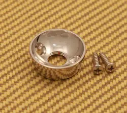 AP-5270-001 ELECTROSOCKET RETROFIT ROUND NICKEL JACK PLATE FOR FENDER TELE