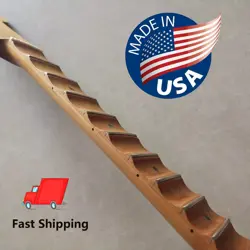 FULL SCALLOPED ROASTED MAPLE GUITAR NECK 22 STAINLESS FRETS FOR DIY FENDER STAR