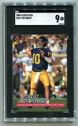 2000 FLEER ULTRA TOM BRADY RC #234 SGC 9 MINT