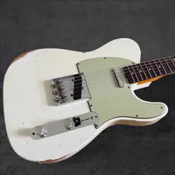 2025 FENDER CUSTOM SHOP 1963 TELECASTER RELIC - AGED OLYMPIC WHITE