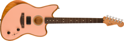 FENDER ACOUSTASONIC PLAYER JAZZMASTER, ROSEWOOD FINGERBOARD, SHELL PINK