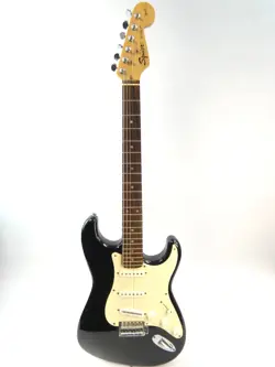 SQUIER BY FENDER STRATOCASTER ELECTRIC GUITAR – BLACK – WITH BAG