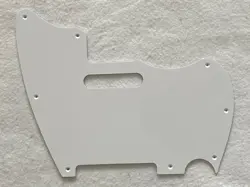 FITS FENDER WARMOTH MJT TELEMASTER JAZZCASTER STYLE GUITAR PICKGUARD,1 PLY WHITE