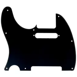 1-PLY MATTE BLACK PICKGUARD FOR LEFT HANDED LEFTY FENDER USA/MIM TELECASTER TELE