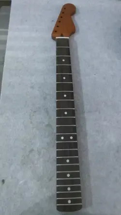 STAINLESS 21 FRET ROASTED MAPLE GUITAR NECK NITRO ROSEWOOD 8MM FOR FENDER STRAT