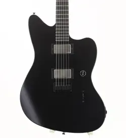 FENDER JIM ROOT JAZZMASTER EBONY FINGERBOARD FLAT BLACK 2022 USED W/HARD CASE