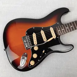 2008 SUNBURST  FENDER SQUIER BULLET SERIES ELECTRIC GUITAR WITH FENDER GIG BAG