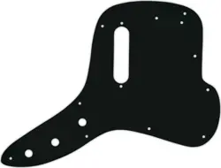 WD CUSTOM PICKGUARD FOR FENDER 1971-1977 MUSICMASTER BASS #01A BLACK ACRYLIC
