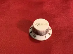 1960S USA FENDER STRATOCASTER VOLUME KNOB WHITE 1965 1966 1967