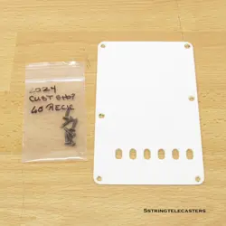 FENDER CUSTOM SHOP 60S RELIC STRATOCASTER TREMOLO COVER BACK PLATE PARCHMENT