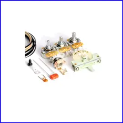 COMPLETE SSS GUITAR WIRING KIT FOR FENDER STRATOCASTER - HIGH-QUALITY COMPONENTS