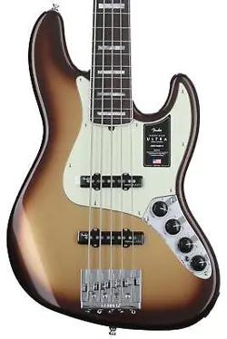 FENDER AMERICAN ULTRA JAZZ BASS V - MOCHA BURST WITH ROSEWOOD FINGERBOARD