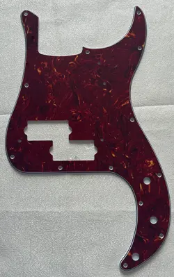 CUSTOM FOR FENDER 62 PRECISION P BASS STYLE GUITAR PICKGUARD 4-PLY RED TORTOISE