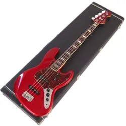 USED FENDER USA FSR 70S JAZZ BASS CANDY APPLE RED MATCHING HEAD 2005 MADE