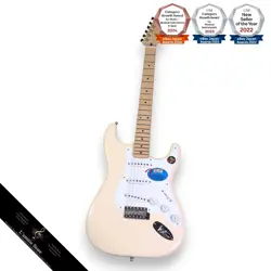 FENDER JIMMIE VAUGHAN TEX-MEX STRAT OLYMPIC WHITE USED