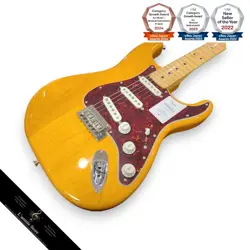 FENDER JAPAN HYBRID II STRATOCASTER VINTAGE NATURAL ELECTRIC GUITAR USED