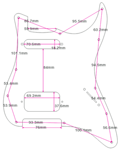 HUMBUCKER GUITAR PICKGUARD