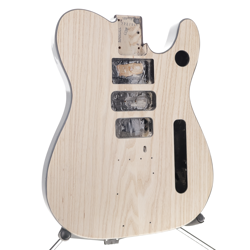 JACK WHITE TRIPLECASTER TELECASTER BODY CHAMBERED ASH NEEDS RE-FINISH 3LB 11OZ