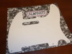NEW - PICKGUARD FOR FENDER TELE, 5 MOUNTING HOLES, 1-PLY - PARCHMENT