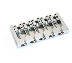 HIPSHOT CHROME/BRASS 5-STRING A SERIES BASS BRIDGE FENDER V DELUXE  5A500C-FM3