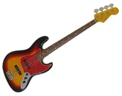 ELECTRIC BASS GUITAR FENDER 1997-2000 SUNBURST CRAFTED IN JAPAN S/N O079086