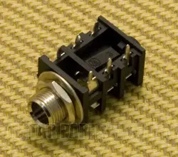 007-9773-000 GENUINE FENDER AMP JACK STEREO W/SL SHUNT SJ6347-A-6P