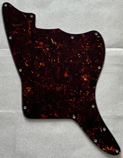 CUSTOM FOR FENDER US JAZZMASTER BLANK STYLE GUITAR PICKGUARD 4PLY BROWN TORTOISE