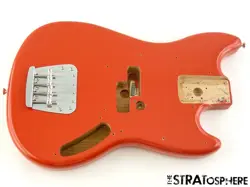 FENDER VINTERA 60S MUSTANG BASS BODY & HARDWARE GUITAR ALDER FIESTA RED