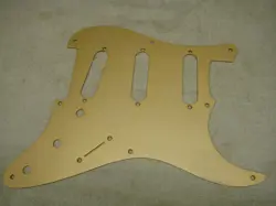 BRUSHED GOLD ANODIZED ALUMINUM PICKGUARD  1957 '57 FENDER STRATOCASTER 8 HOLES