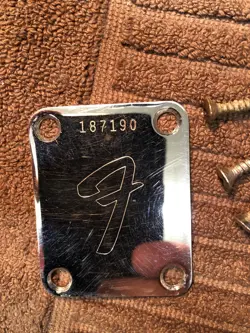FENDER NECK PLATE
