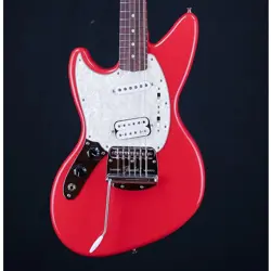 FENDER KURT COBAIN JAG-STANG LEFT-HANDED ELECTRIC GUITAR - FIESTA RED WITH