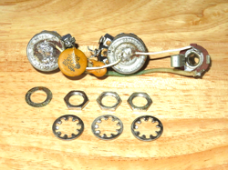 FENDER 1968 NICKEL MUSIC MASTER ELECTRONIC CONTROL POTS HARNESS