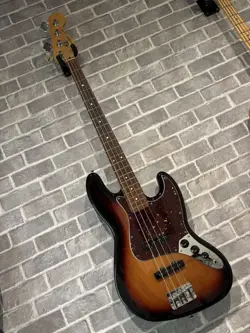 ELECTRIC BASS GUITAR FENDER JAZZ SUNBURST 75TH ANNIVERSARY MADE IN MEXICO