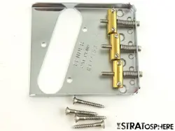 USA FENDER CUSTOM SHOP 54 TELECASTER, BRIDGE SER # CHROME BRASS TELE, 1954 TCP