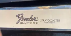 FENDER  CUSTOM WATERSLIDE HEADSTOCK DECAL (MADE IN MX) PLUS ESP WATERSLIDE NEW!