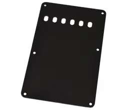 BLACK 1-PLY BACK PLATE/TREMOLO COVER FOR FENDER STRATOCASTER/STRAT PG-0556-023