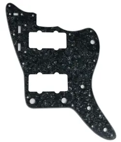 FOR FENDER US JAZZMASTER STYLE GUITAR PICKGUARD 4 PLY BLACK PEARL