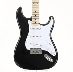SQUIER BY FENDER AFFINITY SERIES STRATOCASTER MN BLACK USED W/SOFT CASE