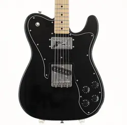 FENDER JAPAN TC72-70 BLACK USED MAPLE NECK MAPLE FINGERBOARD W/SOFT CASE
