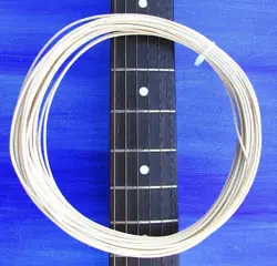 PROFESSIONAL VINTAGE STYLE TINNED CLOTH PUSH BACK GUITAR WIRE 22GA WHITE 50 FEET