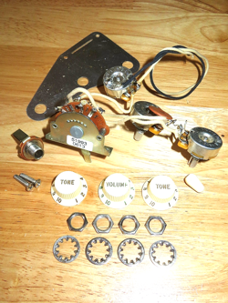 FENDER 2006 USA WHITE ERIC JOHNSON SIGNATURE STRATOCASTER CONTROL POTS HARNESS